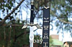 Custom Hand Forged Stainless Steel Zelda Sword with Beautiful Scabbard