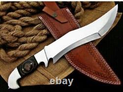 Custom Hand Made Stainless Steel Hunting Knife with Multi Micarta Handle