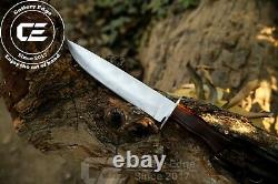 Custom Handmade 15.50 D2 Stainless Steel Bowie Hunting Knife With Walnut Wood