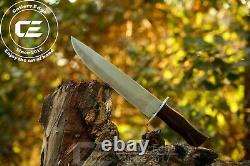 Custom Handmade 15.50 D2 Stainless Steel Bowie Hunting Knife With Walnut Wood