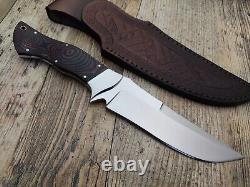 Custom Handmade 440c Stainless Steel Fixed Blade Survival Camping Hunting knife