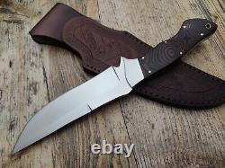 Custom Handmade 440c Stainless Steel Fixed Blade Survival Camping Hunting knife