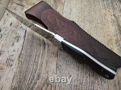 Custom Handmade 440c Stainless Steel Fixed Blade Survival Camping Hunting knife