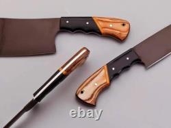 Custom Handmade 4pcs Stainless Steel Kitchen Chef Knife Set With Roll Bag