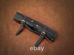 Custom Handmade 5pcs Stainless Steel Kitchen Chef Knife Set With Roll Bag