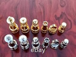 Custom Handmade Brass & Stainless steel Chess Set, Luxury Chess Gift for Boss