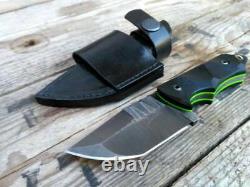 Custom Handmade D2 Steel 8.5 Hunting Knife, Skinner Knife, Bushcraft Knife Edc