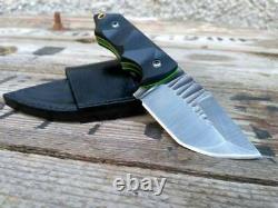 Custom Handmade D2 Steel 8.5 Hunting Knife, Skinner Knife, Bushcraft Knife Edc
