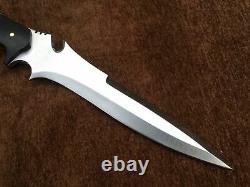 Custom Handmade D2 Tool Steel Resident Evil 4 Leon Knife Hunting Knife