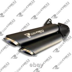 Custom Handmade Exhaust Yamaha XSR 125 Black Double Muffler PnP Stainless Steel