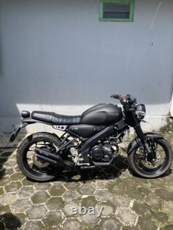 Custom Handmade Exhaust Yamaha XSR 125 Black Double Muffler PnP Stainless Steel