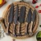 Custom Handmade Hand Forged Stainless Steel Kitchen Chef Knife Set Roll Bag