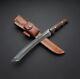 Custom Handmade Hunting Survival Camping Stainless Steel High Carbon D2 Sword