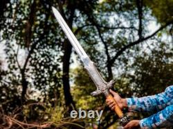 Custom Handmade Stainless Steel Blade Conan The Barbarian Sword Hunting Sword