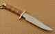 Custom Handmade Stainless Steel Blade Leather Handle Special Hunting Bowie Knife