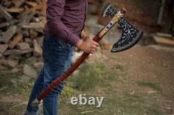 Custom Handmade Stainless Steel Blade Leviathan Axe Viking Axe Viking Hatchet