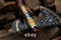 Custom Handmade Stainless Steel Blade Leviathan Axe Viking Axe Viking Hatchet