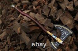 Custom Handmade Stainless Steel Blade Leviathan Axe Viking Axe Viking Hatchet