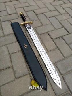 Custom Handmade Stainless Steel Blade Riptide Sword Of Percy Jackson Battle