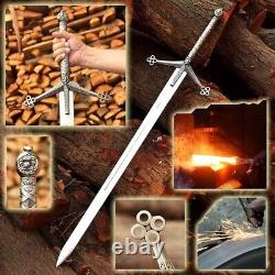 Custom Handmade Stainless Steel Blade Scottish Claymore SwordBattle Ready Sword