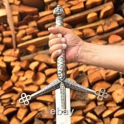 Custom Handmade Stainless Steel Blade Scottish Claymore SwordBattle Ready Sword