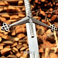 Custom Handmade Stainless Steel Blade Scottish Claymore SwordBattle Ready Sword