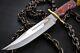 Custom Handmade Stainless Steel Bowie With Resin Handle With Brass Guard 01