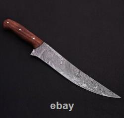 Custom Handmade Stainless Steel Chief Knife Handcrafted Knife With Wood Handle