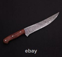 Custom Handmade Stainless Steel Chief Knife Handcrafted Knife With Wood Handle