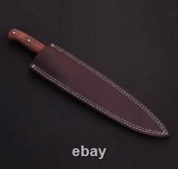 Custom Handmade Stainless Steel Chief Knife Handcrafted Knife With Wood Handle