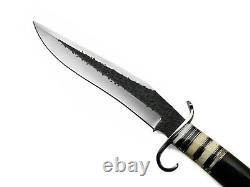 Custom Handmade Stainless Steel D2 Steel Hunting knife Bowie Knife Bone/Bullhorn