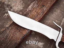 Custom Handmade Stainless Steel D2 Steel Hunting knife Bowie Knife Steel Guard