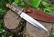 Custom Handmade Stainless Steel Hunting Bowie Knife w / Sheath Camping Knife