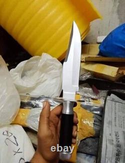 Custom Handmade Stainless Steel Hunting Rambo Knife (Pair)