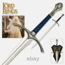 Custom Handmade Stainless Steel Lord of Rings the Sword of Gandalf & Sheath