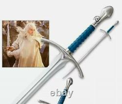 Custom Handmade Stainless Steel Lord of Rings the Sword of Gandalf & Sheath