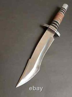 Custom Handmade Stainless Steel Short Sword with Leather Sheath