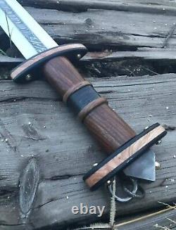 Custom Handmade Stainless Steel Sword Hand forged Sword with leather Sheath