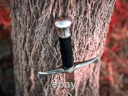 Custom Handmade Stainless Steel Sword Medieval Sword Battle Ready Sword + Sheath