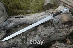 Custom Handmade Stainless Steel Sword with Cat Handle with Sheath Gift For Him