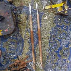 Custom Handmade Viking Stainless Steel Spear, Throwing Viking Spear with leather