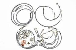 Custom Honda 2002-04 Vtx 1800 C / F Galfer Front-rear Brake / Clutch Line Kit