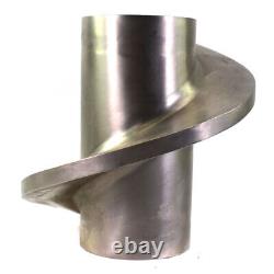 Custom Industrial Food Grade Stainless Steel Auger Mixing Screw Blade Section D
