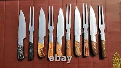 Custom Knife King's Stainless Steel Made Kitchen Table Set (Fork+Knife) (Lot)