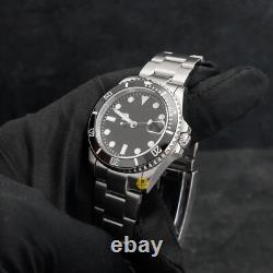 Custom Made 38mm Black Custom Diver Date Style Mod Watch with NH35 Movement