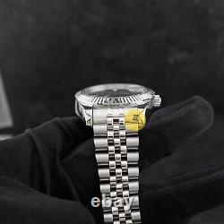 Custom Made 39mm Gray Style Numeral DJ Dress Mod Watch NH35 Regulated Movement