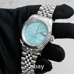 Custom Made 39mm Light Blue Dial DJ Dress Style Custom Mod Watch NH35 Movement