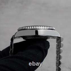 Custom Made 40mm Black Custom Diver Style Mod Watch Jubilee & NH35 Automatic