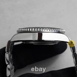 Custom Made 40mm Black Custom Sub Diver Date Style Mod Watch with NH35 Movement