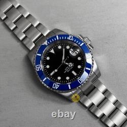 Custom Made 40mm Blue Diver Style Mod Watch with NH35 Regulated Movement